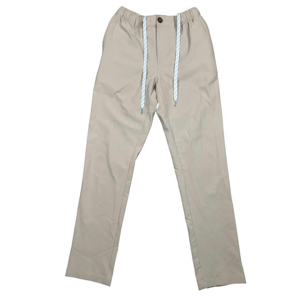Chubbies Everywear Pant Mens Small Khaki Tan Stretch Performance Solid Polyester